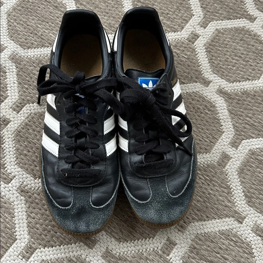 adidas Black and White Samba Sneakers - Picture 3 of 4